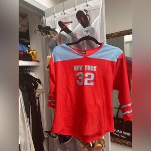 VTG y2K NEW YORK JERSEY 90S TOP